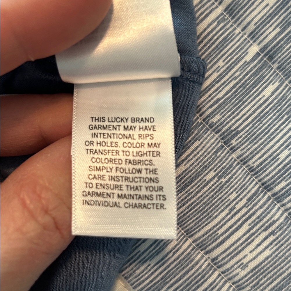 NWOT Lucky Brand Blue and White Floral Maxi Dress - Picture 10 of 11